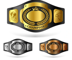 gold wrestling belts 
